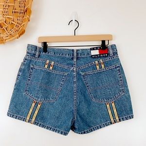 Vintage Tommy Hilfiger Yellow Strip Shorts